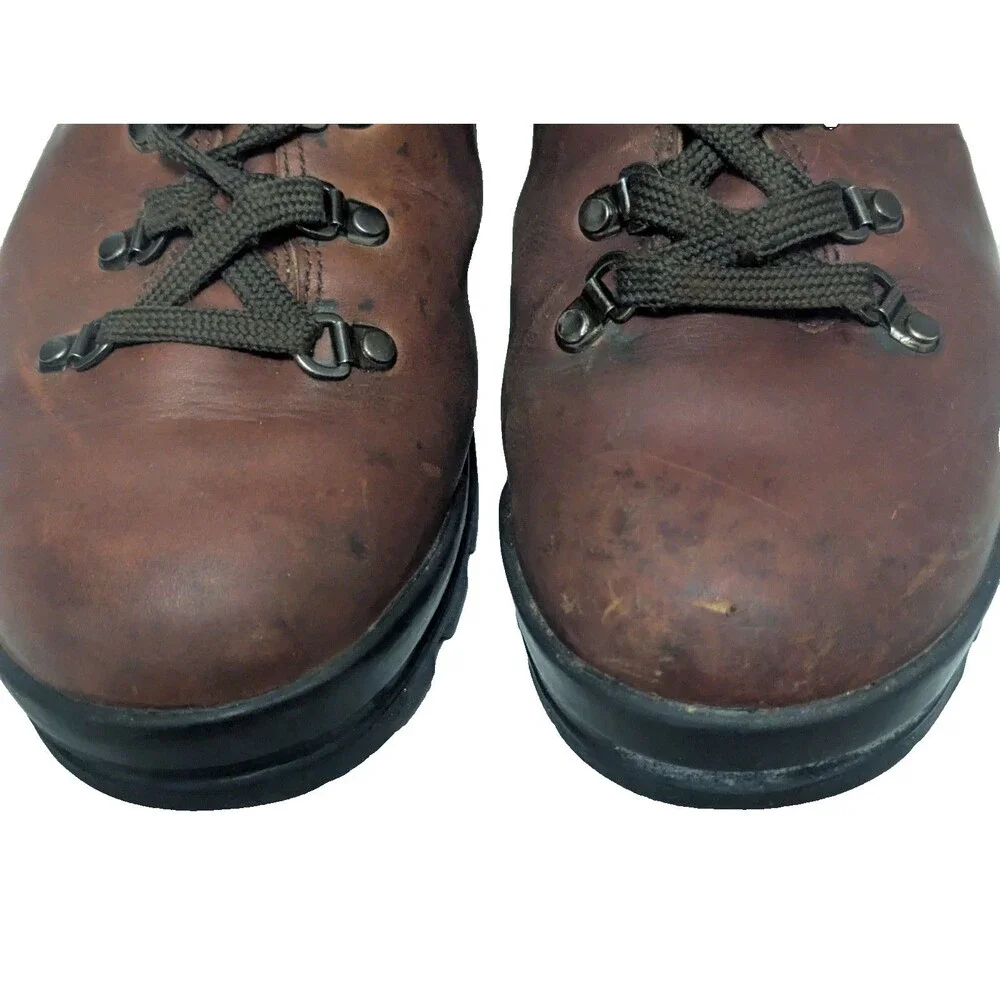 Vintage Tecnica Trekking Tecni-Dry Hiking Boots Men's Size 12D Cognac